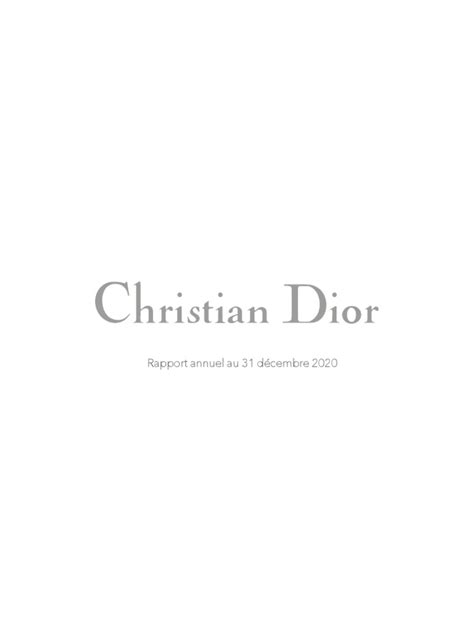 dior rapport annuel|louis vuitton dior.